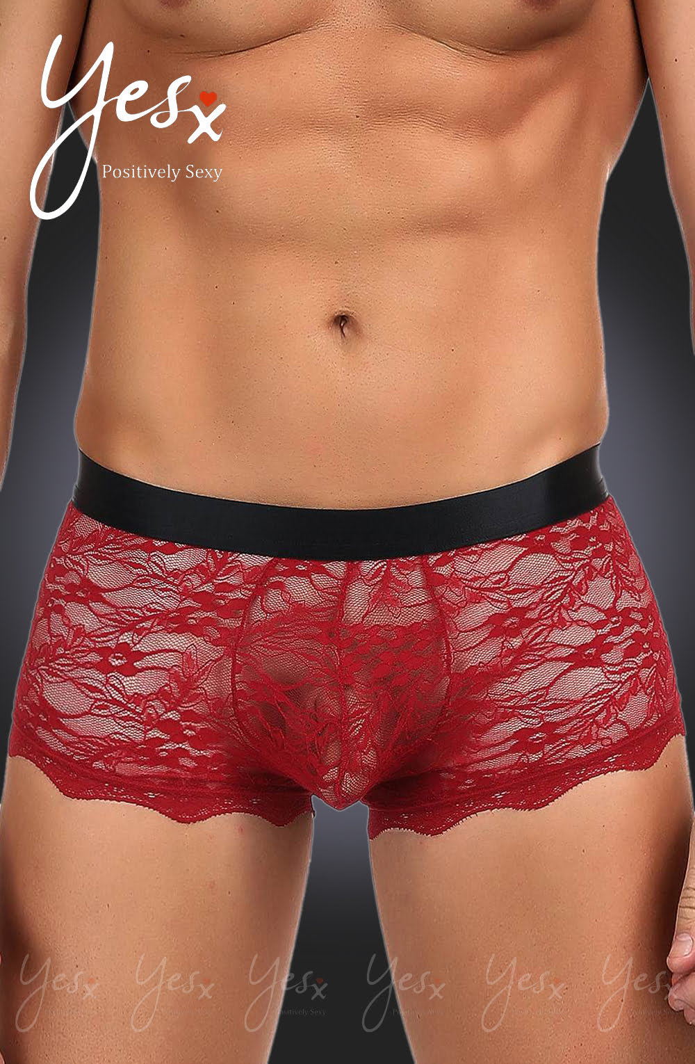 Men's Boxer Brief (Red/Black)