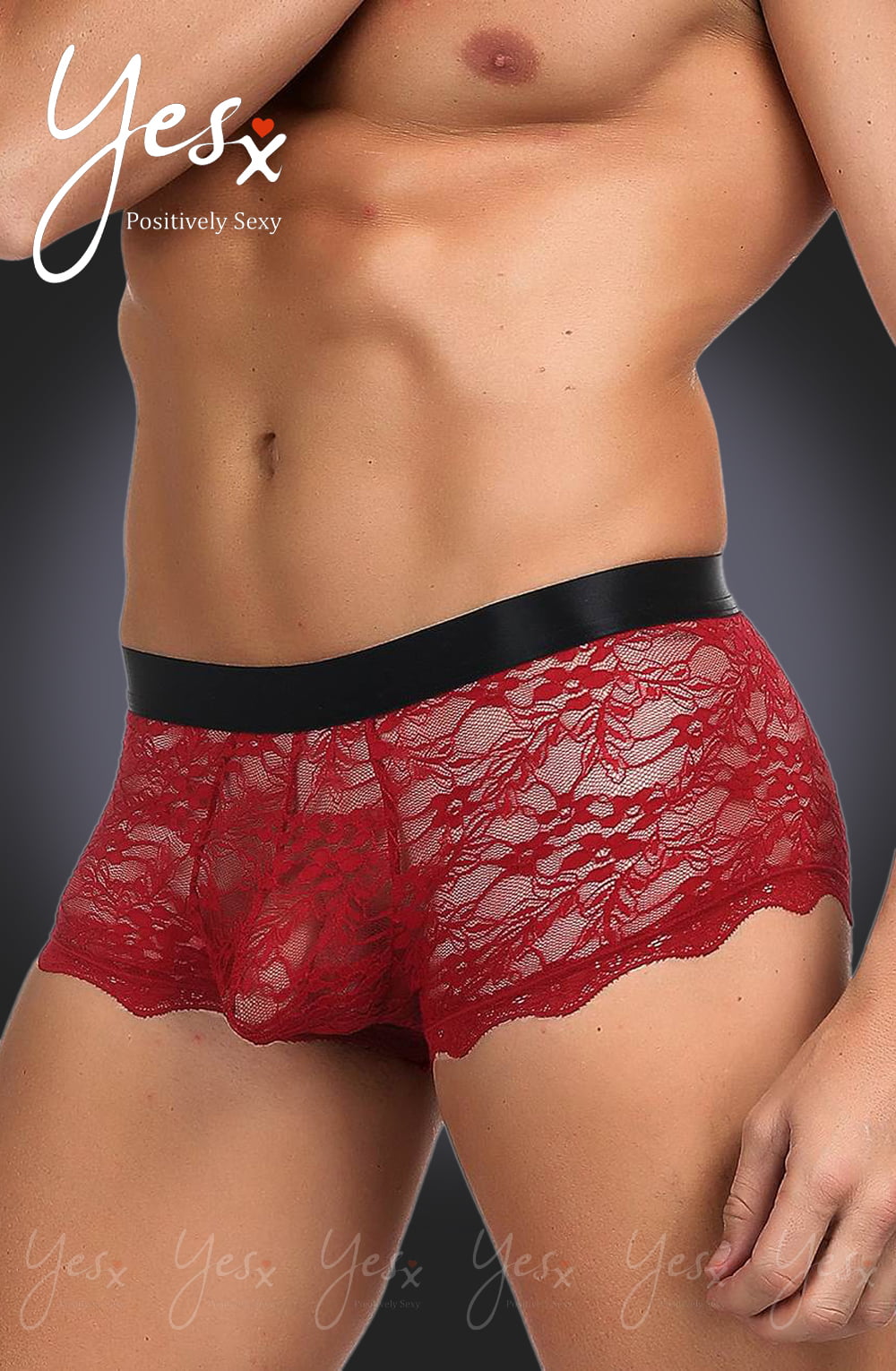 Men's Boxer Brief (Red/Black)