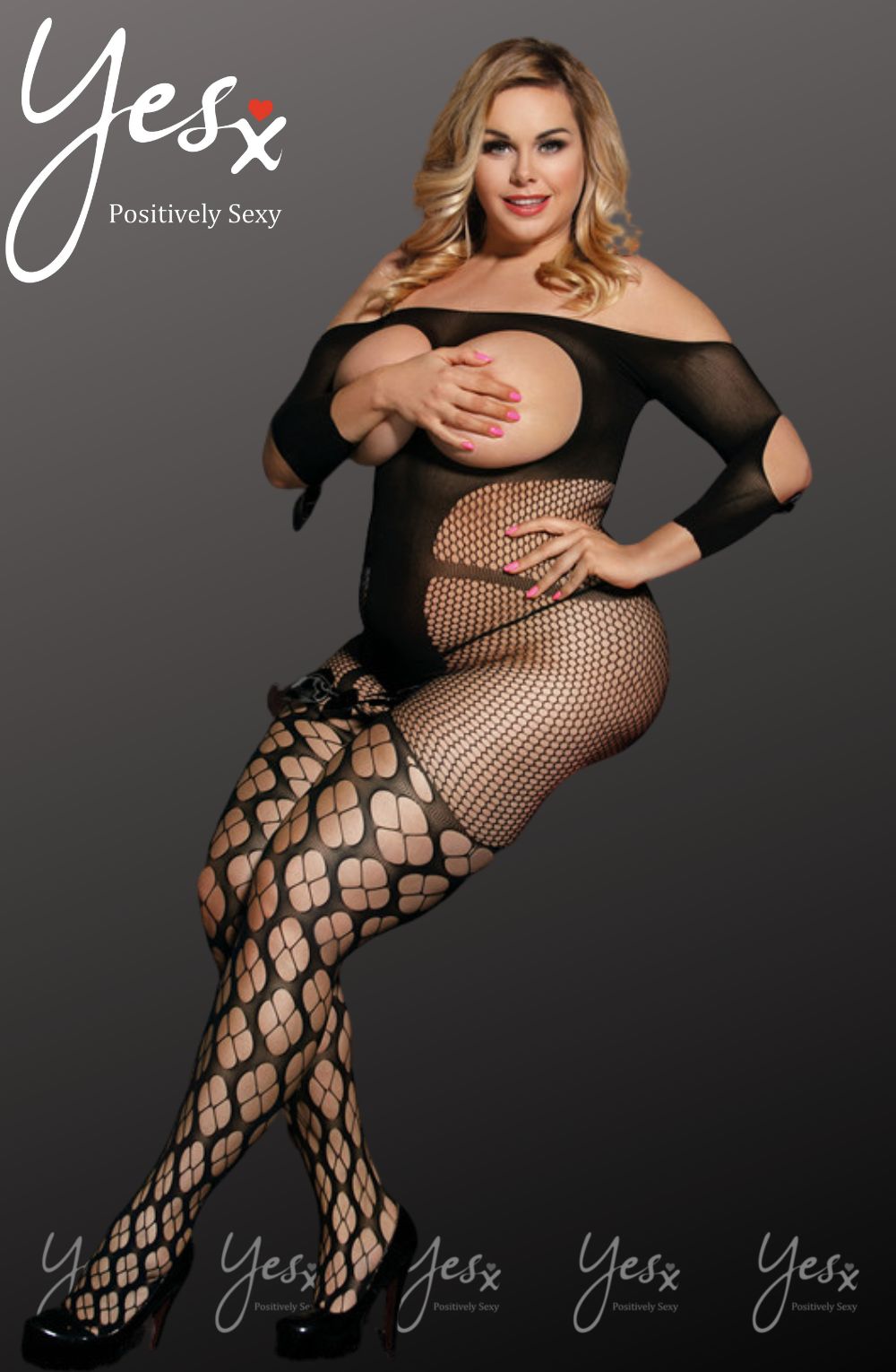 Elegant Bodystocking in Plus Sizes Up to 5XL