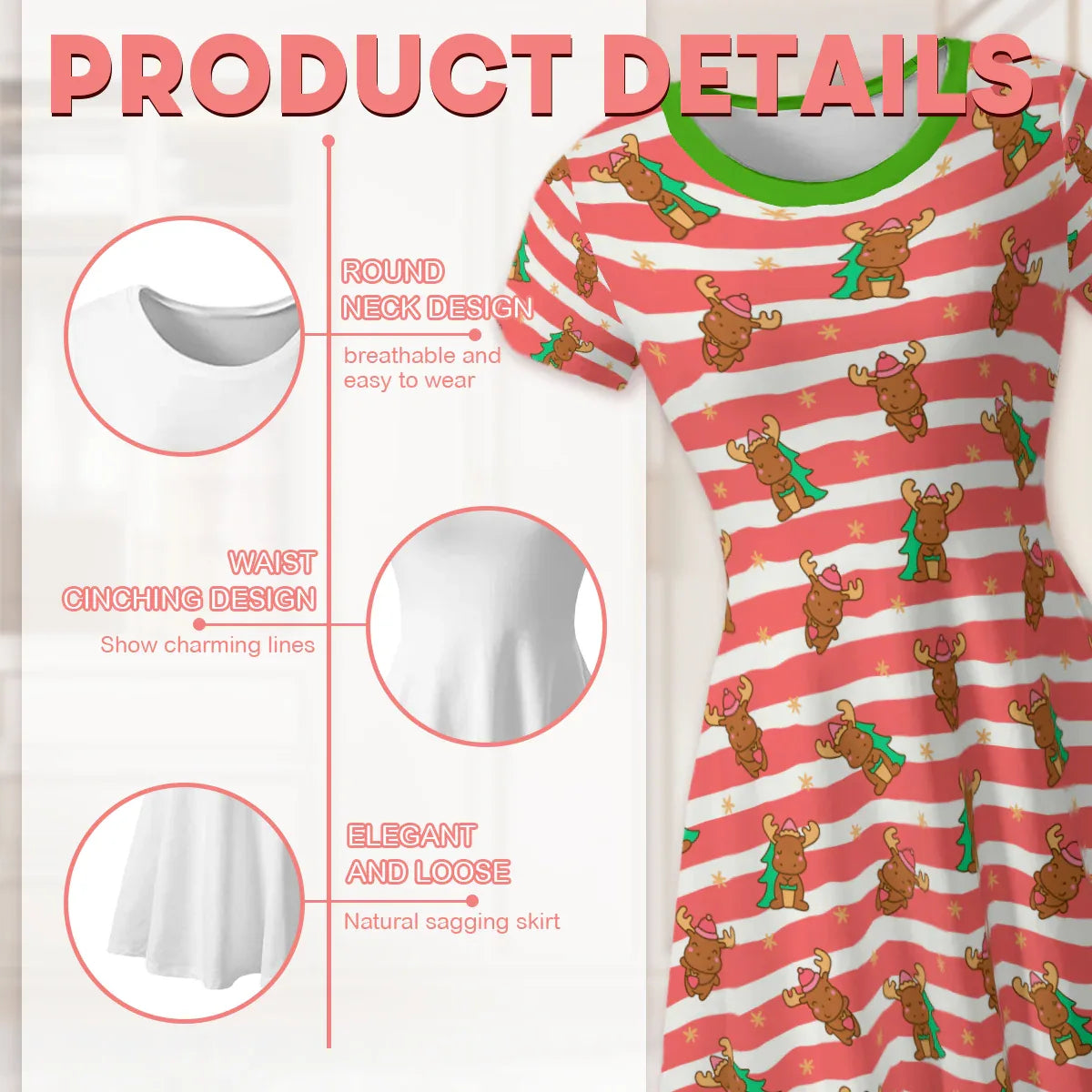 Merry Moose Play Dress - Puppy's Aesthetics