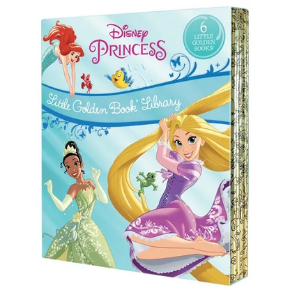 Disney Princess Little Golden Book Library - 6 Little Golden Books - Boxed Set