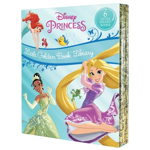 Disney Princess Little Golden Book Library - 6 Little Golden Books - Boxed Set