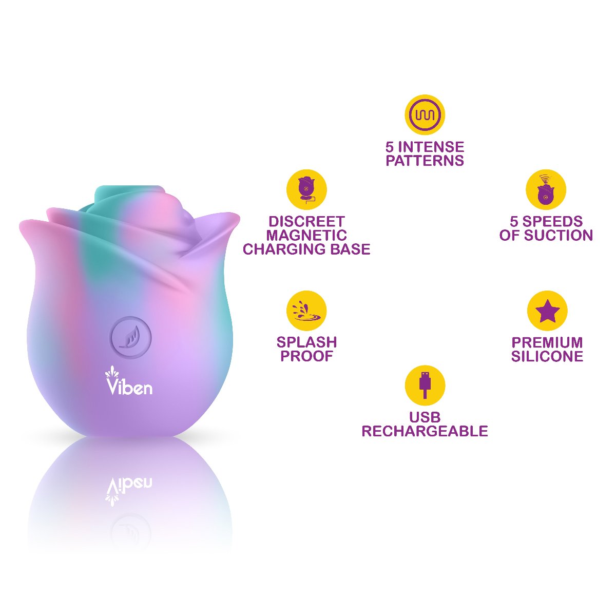 Viben Zen Rose Strong Clitoral Stimulator