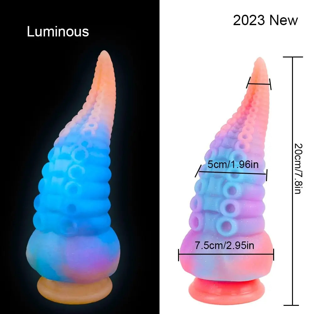 Large Silicone Tentacle Dildo (Colors) Silicone Luminous
