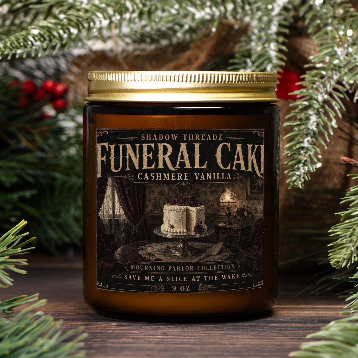 Funeral Cake Candle 9oz
