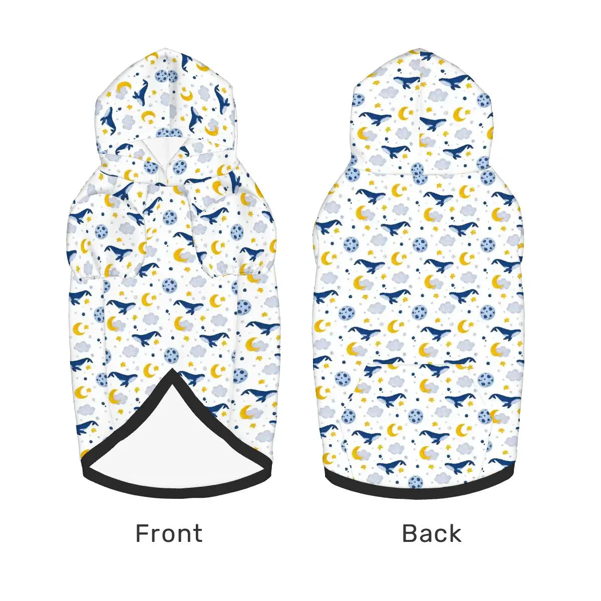 Sleepy Whale Dreams Pet Hoodie - Puppy's Aesthetics