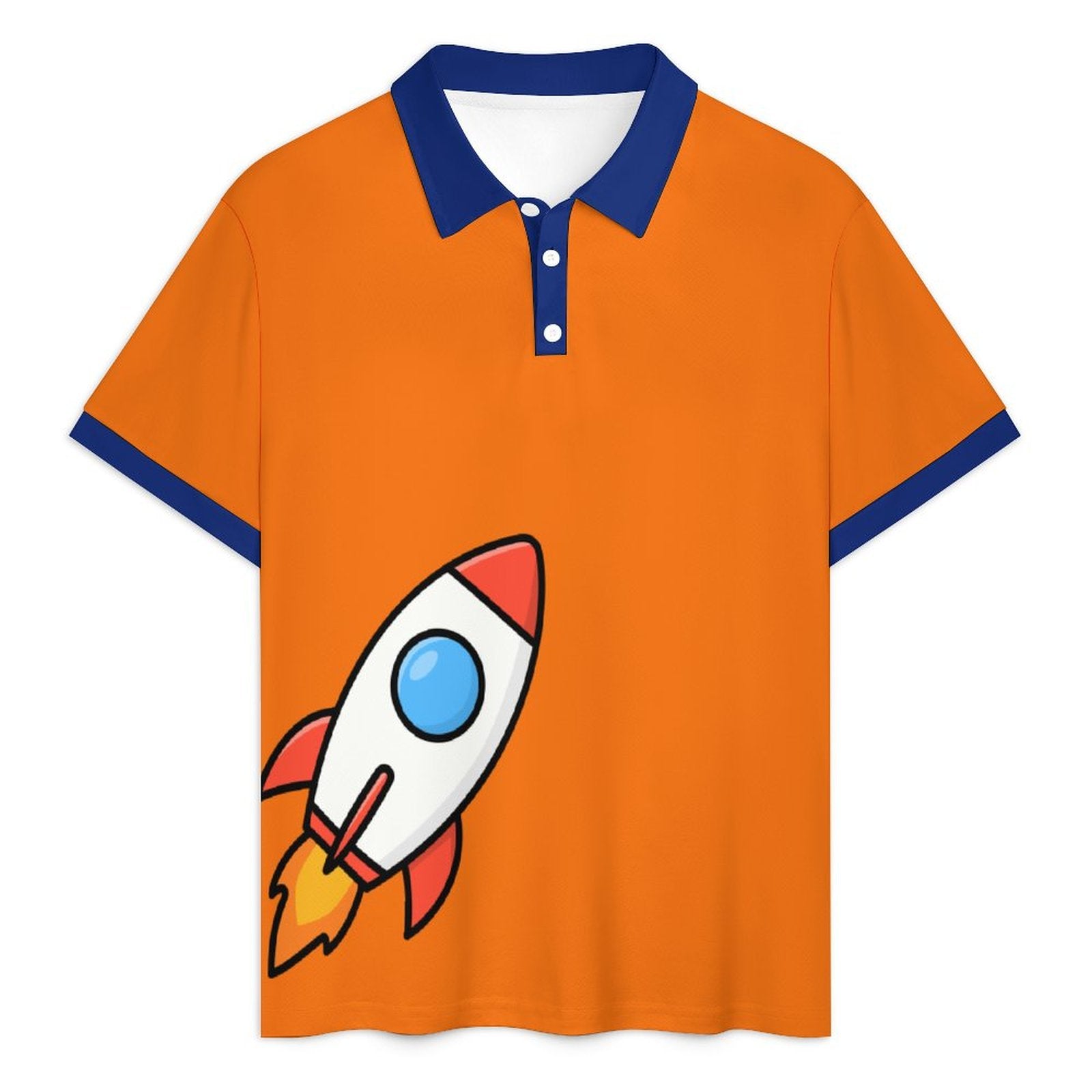 Cosmic Rocket Polo Shorties Set