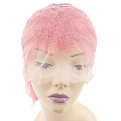 Cotton Candy Transparent Lace Front Bob Wig