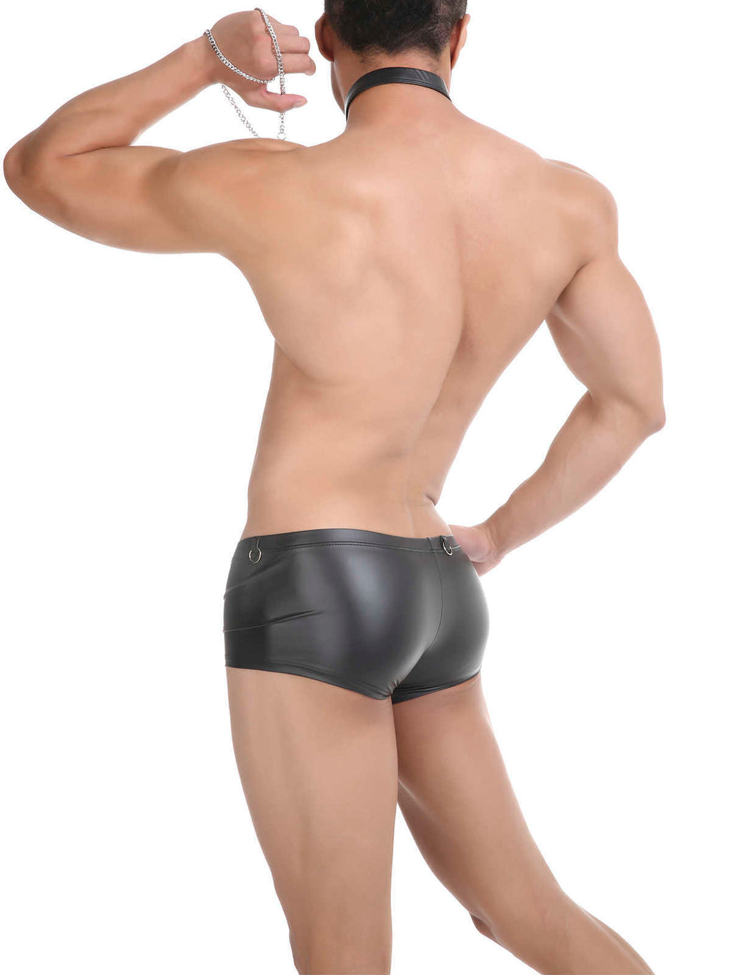 Cheeky Charm Imitation Leather Boxers