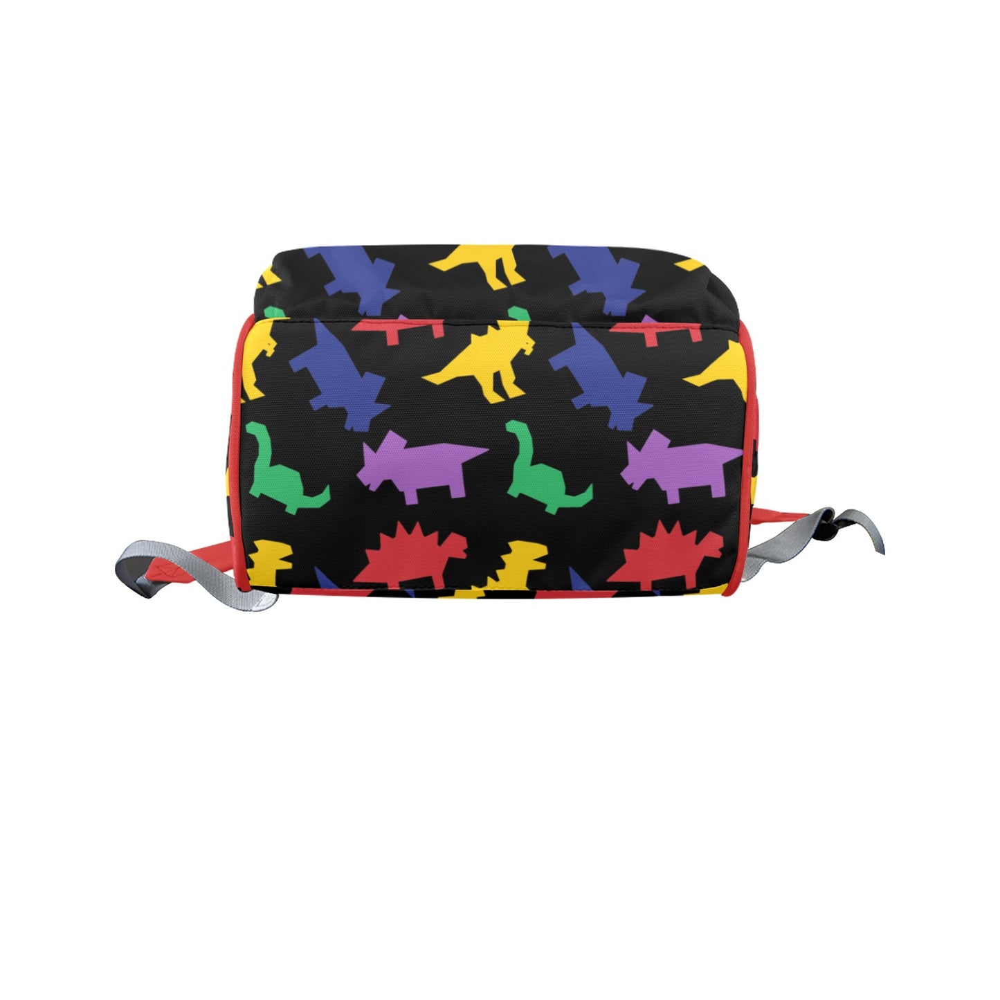 Colorful Lil Dinos Large Diaper Bag