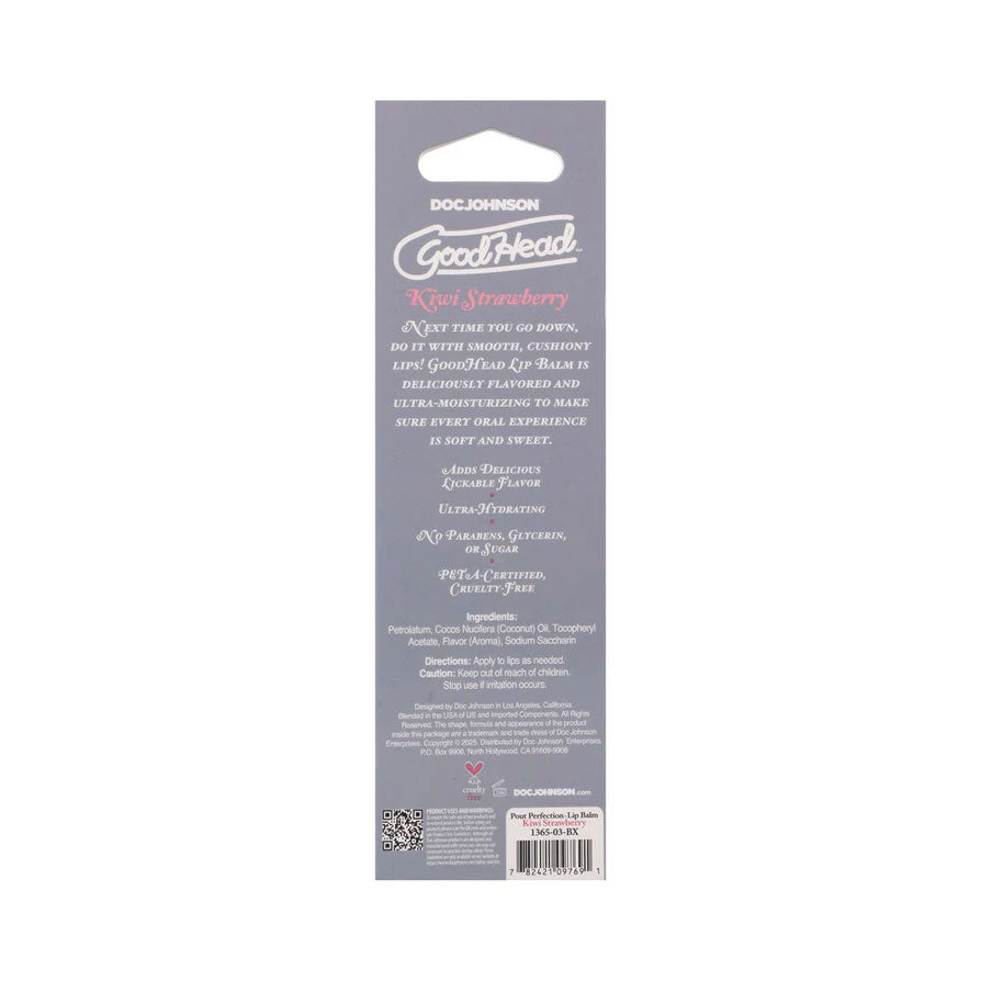 Goodhead - Pout Perfection - Lip Balm - Kiwi Strawberry - 0.50oz