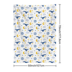 Dreamy Whale Fleece Blanket