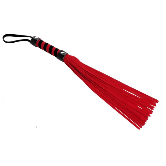 Mini Whip Flogger – Red & Black - Puppy's Aesthetics