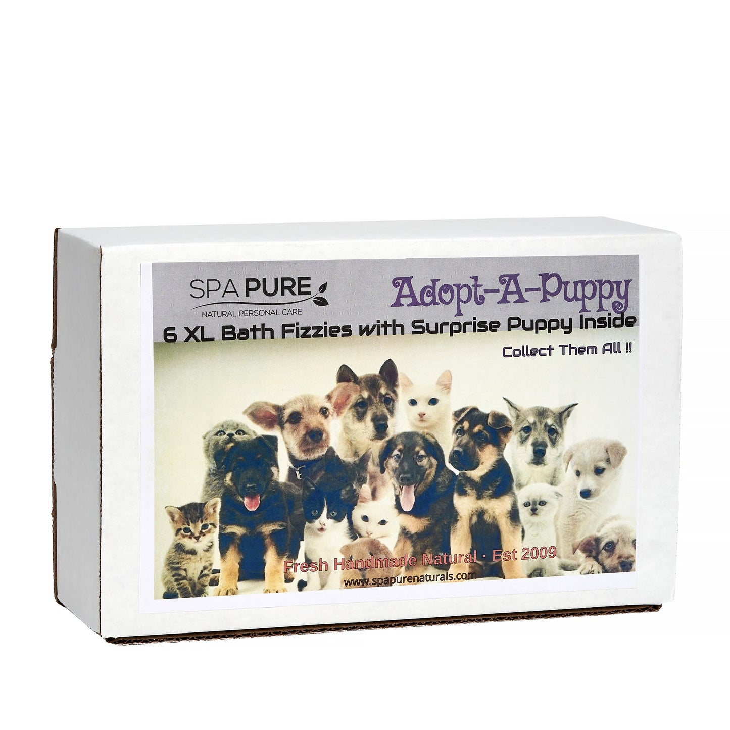 Adopt-a-Puppy Surprise Bath Bomb Gift Set (6 Pack)