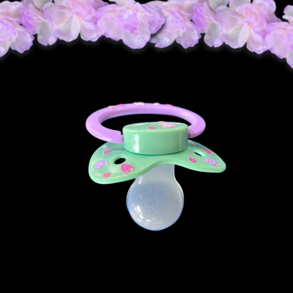 Glow In The Dark Adult Pacifier - Fruits & Kittens - Puppy's Aesthetics