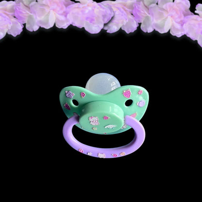 Glow In The Dark Adult Pacifier - Fruits & Kittens - Puppy's Aesthetics