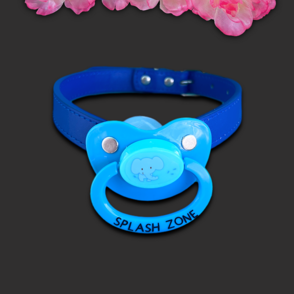 Blue Splash Zone Pacifier Gag