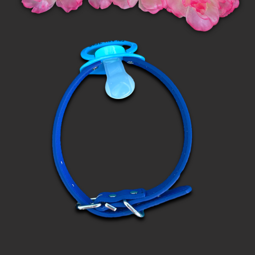 Blue Splash Zone Pacifier Gag