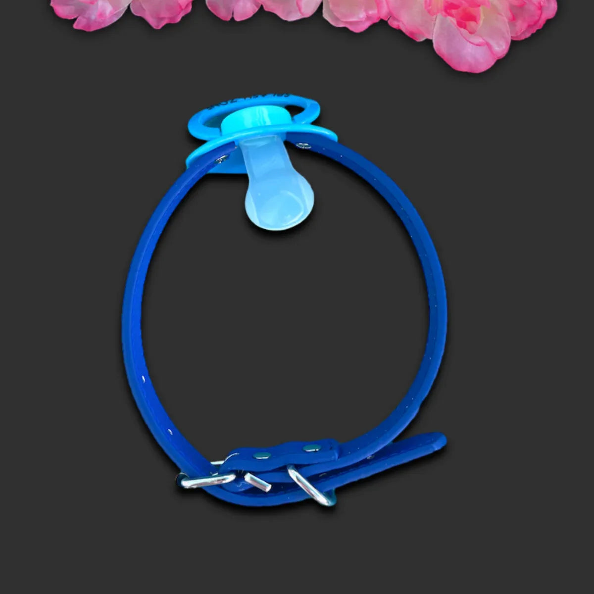 Blue Splash Zone Pacifier Gag - Puppy's Aesthetics
