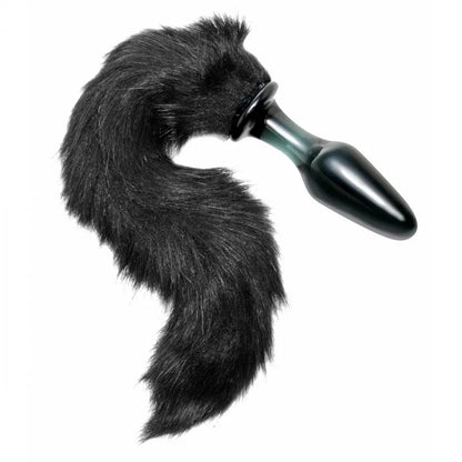 Midnight Fox Tail Glass Anal Plug - Puppy's Aesthetics