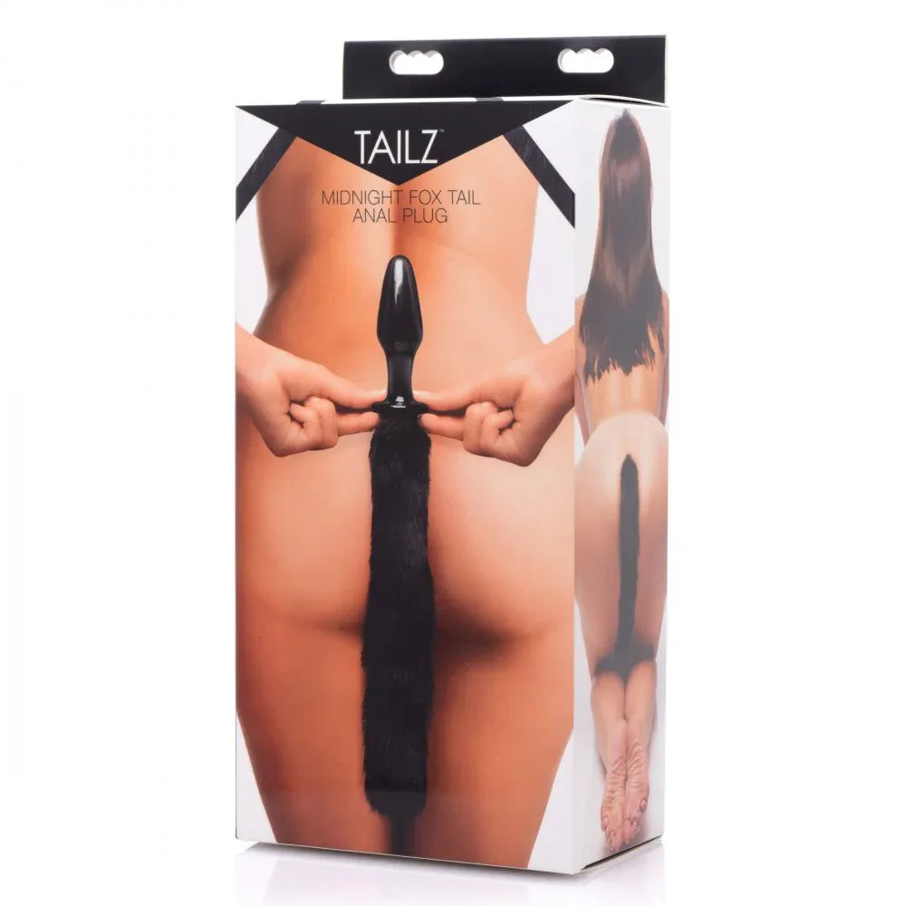 Midnight Fox Tail Glass Anal Plug - Puppy's Aesthetics