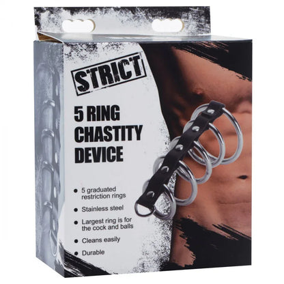 5 Ring Chastity Device - Puppy's Aesthetics