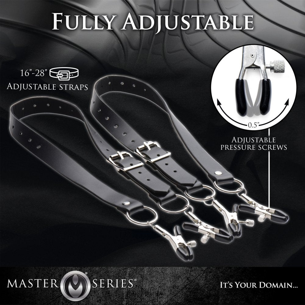 Thigh & Labia Spreader Strap Set
