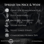 Thigh & Labia Spreader Strap Set