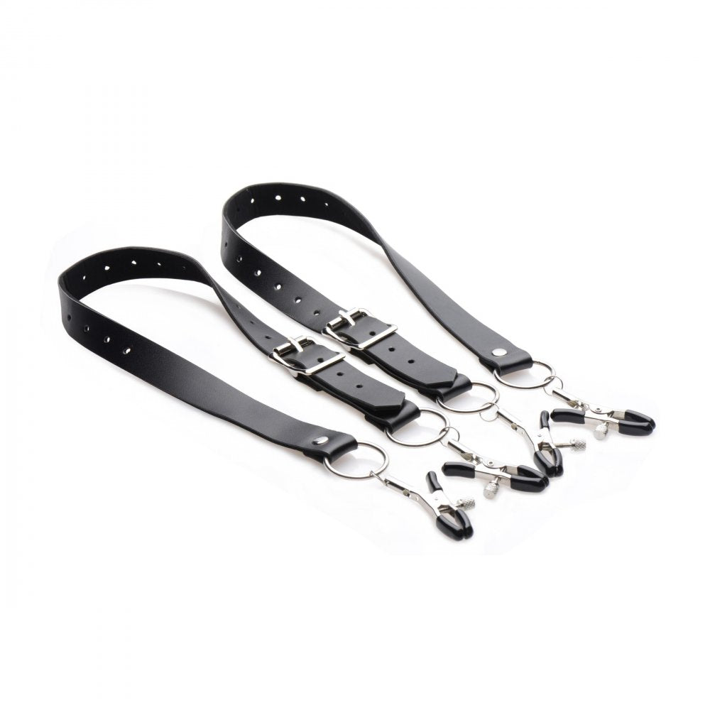 Thigh & Labia Spreader Strap Set