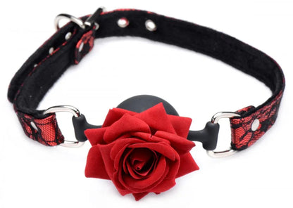 Silicone Ball Gag with Rose - Puppy's Aesthetics