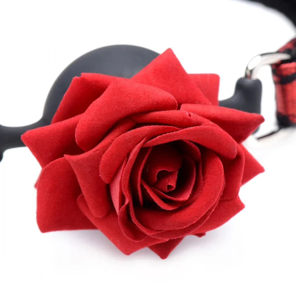 Silicone Ball Gag with Rose - Puppy's Aesthetics