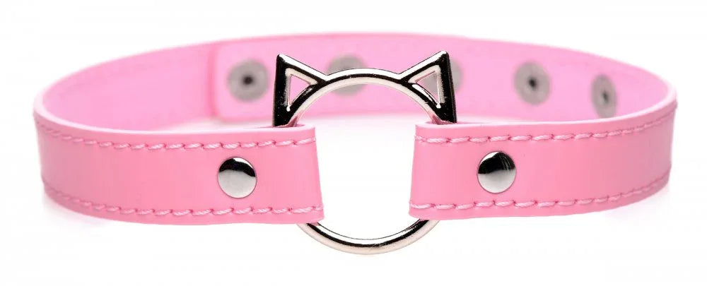 Kinky Kitty Ring Slim Collar - Puppy's Aesthetics