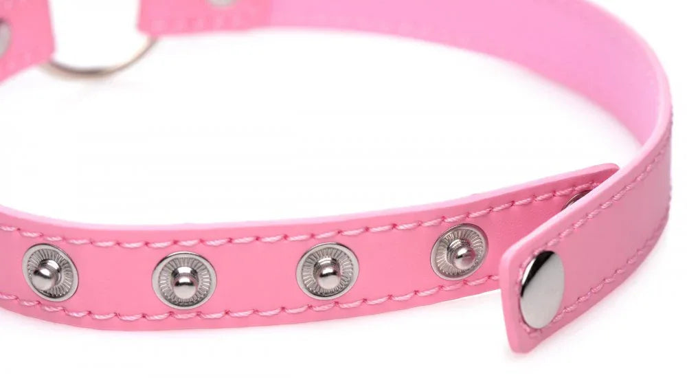 Kinky Kitty Ring Slim Collar - Puppy's Aesthetics