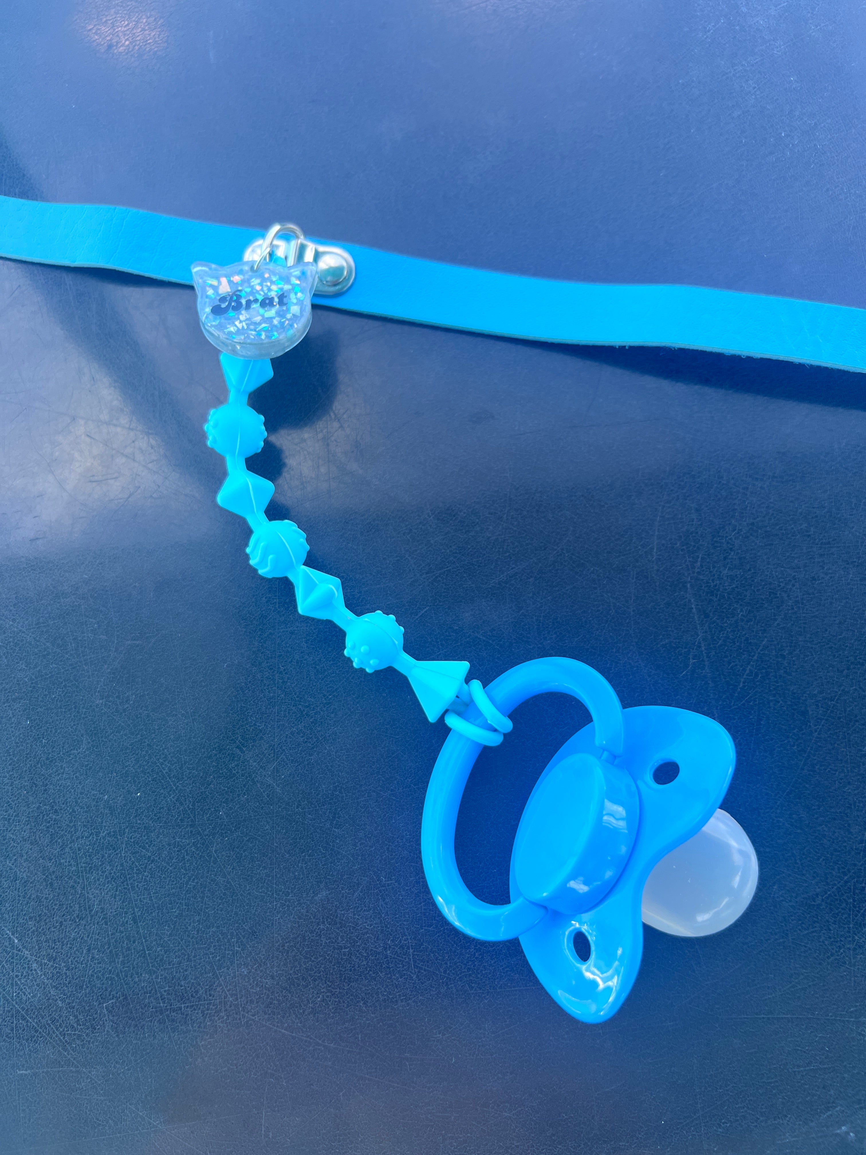 Adult Pacifier Brat Chewable Strap Collar