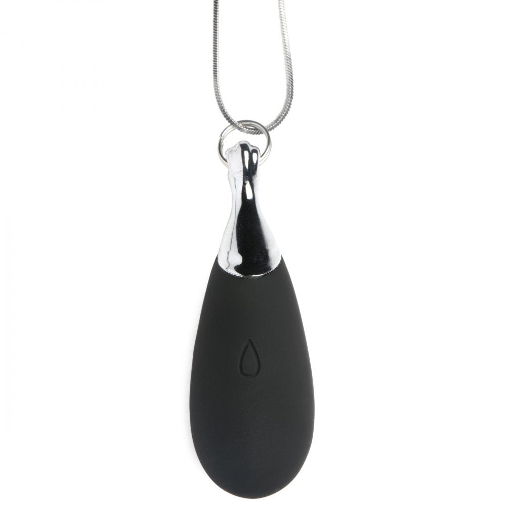 Charmed 10X Vibrating Silicone Teardrop Necklace