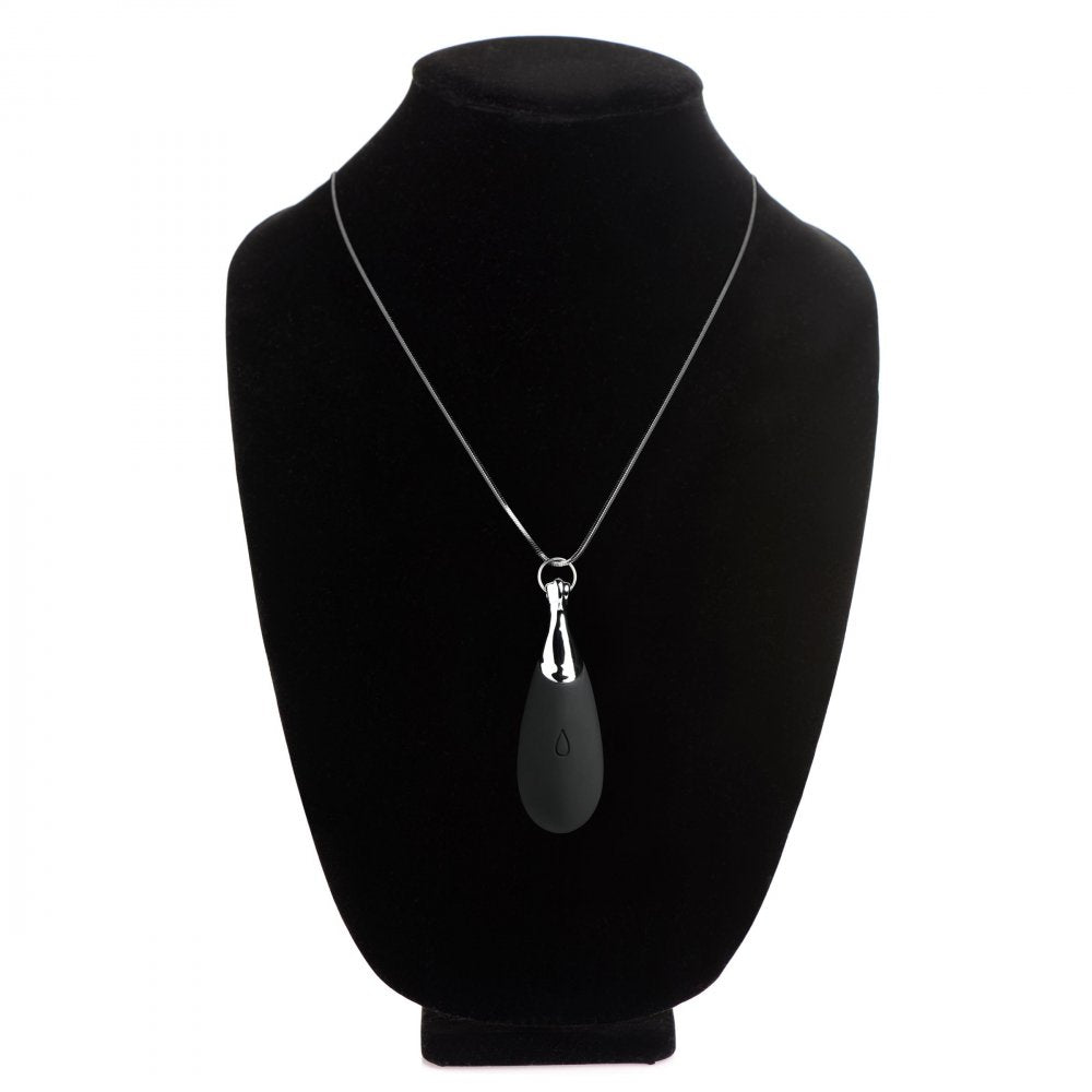Charmed 10X Vibrating Silicone Teardrop Necklace