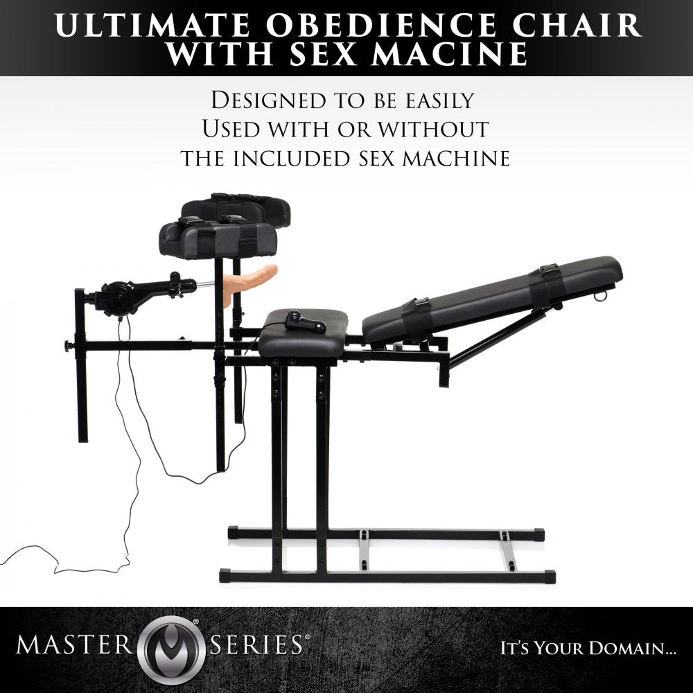 Ultimate Obedience Chair with Detachable Sex Machine