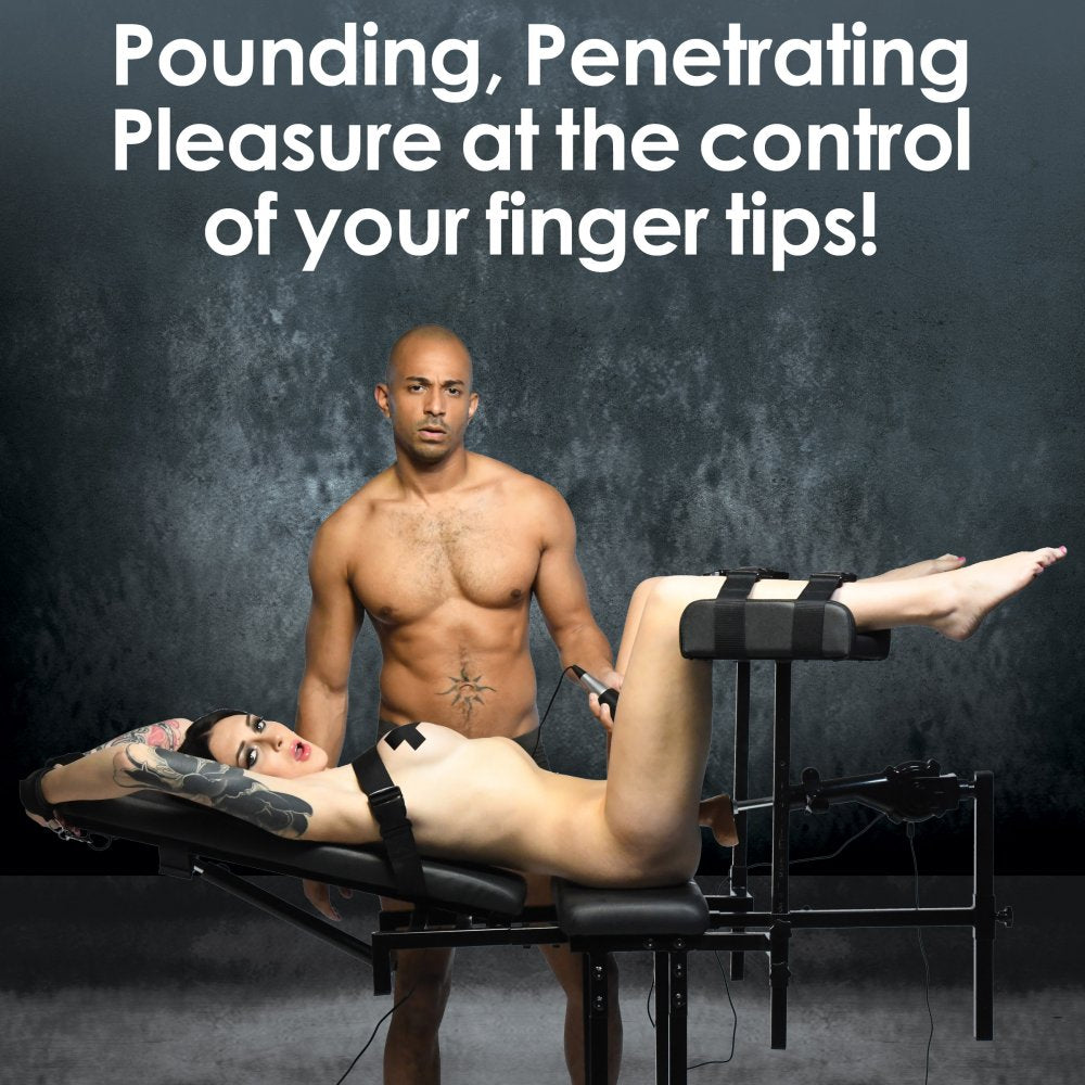 Ultimate Obedience Chair with Detachable Sex Machine