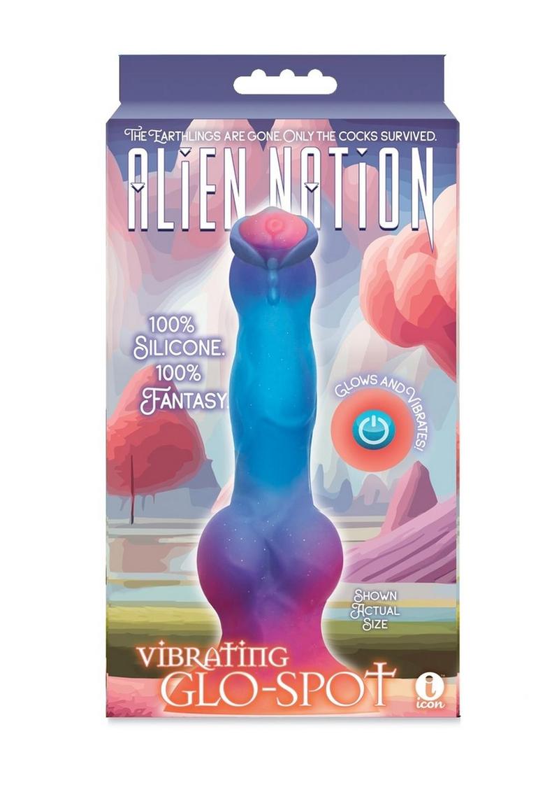 G-Spot Vibrating Glow in Dark Dildo