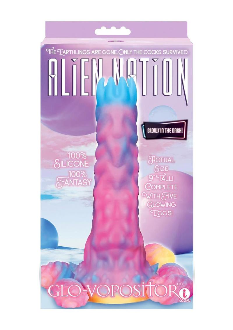 Glo-Vopositor Silicone Glow Dark Dildo