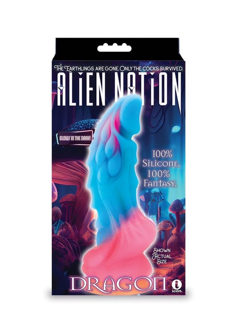 Alien Nation Dragon Silicone Glow Dildo