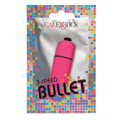 Foil Pack 3-Speed Bullet Massager - Pink