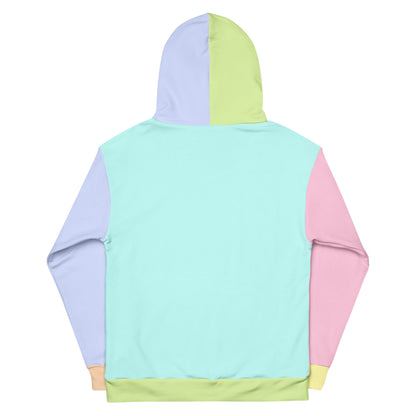 Pastel Color Block Sherbet Rainbow Unisex Hoodie 2XS - 6XL