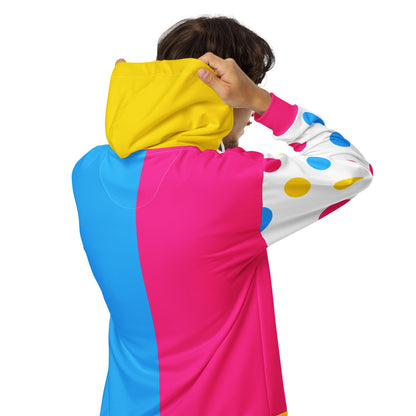 Pan Pride Clown vs Mime Unisex Zip Hoodie