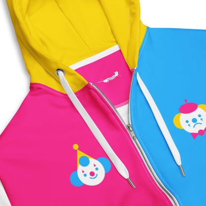 Pan Pride Clown vs Mime Unisex Zip Hoodie