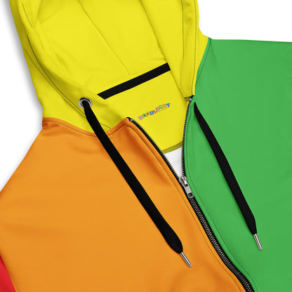 Old School Cool Colorblock Unisex zip hoodie Sizes 2XS - 6XL