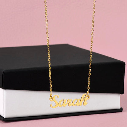 Honorific Signature Name Necklace
