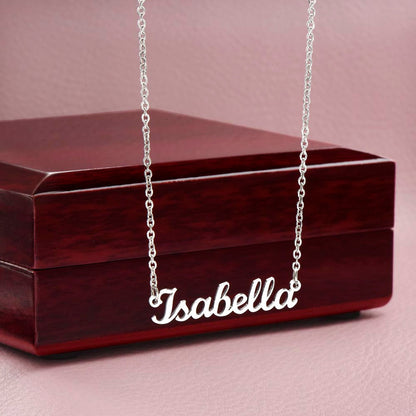 Honorific Signature Name Necklace