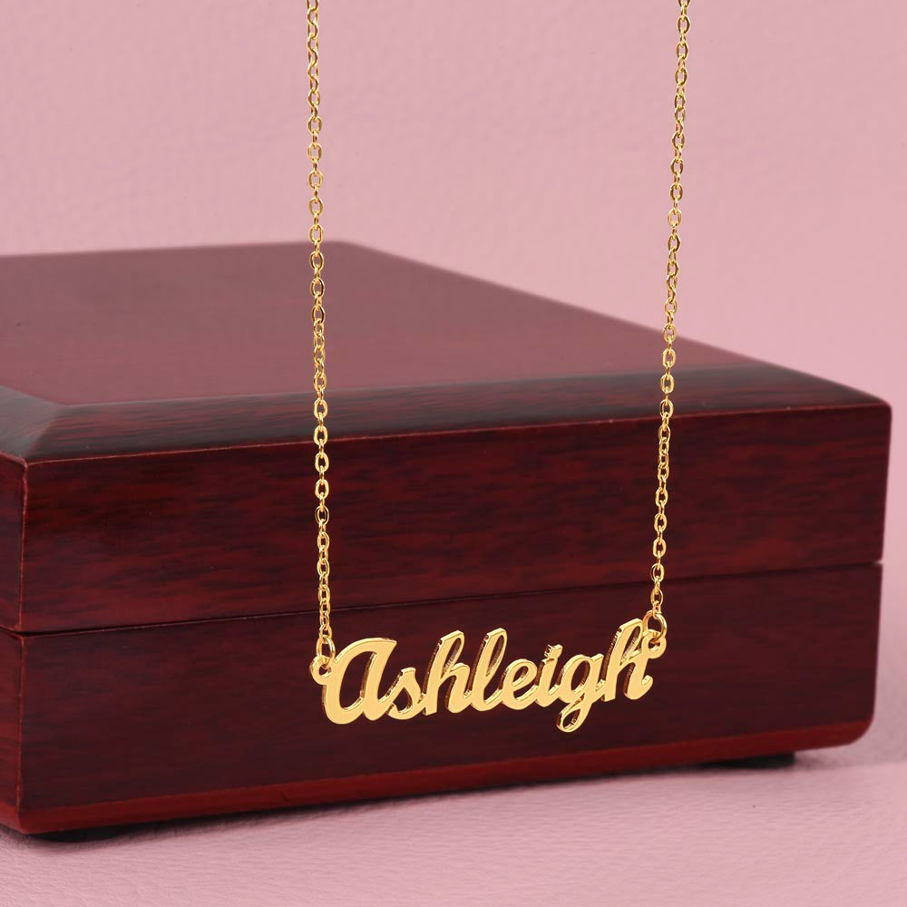 Honorific Signature Name Necklace