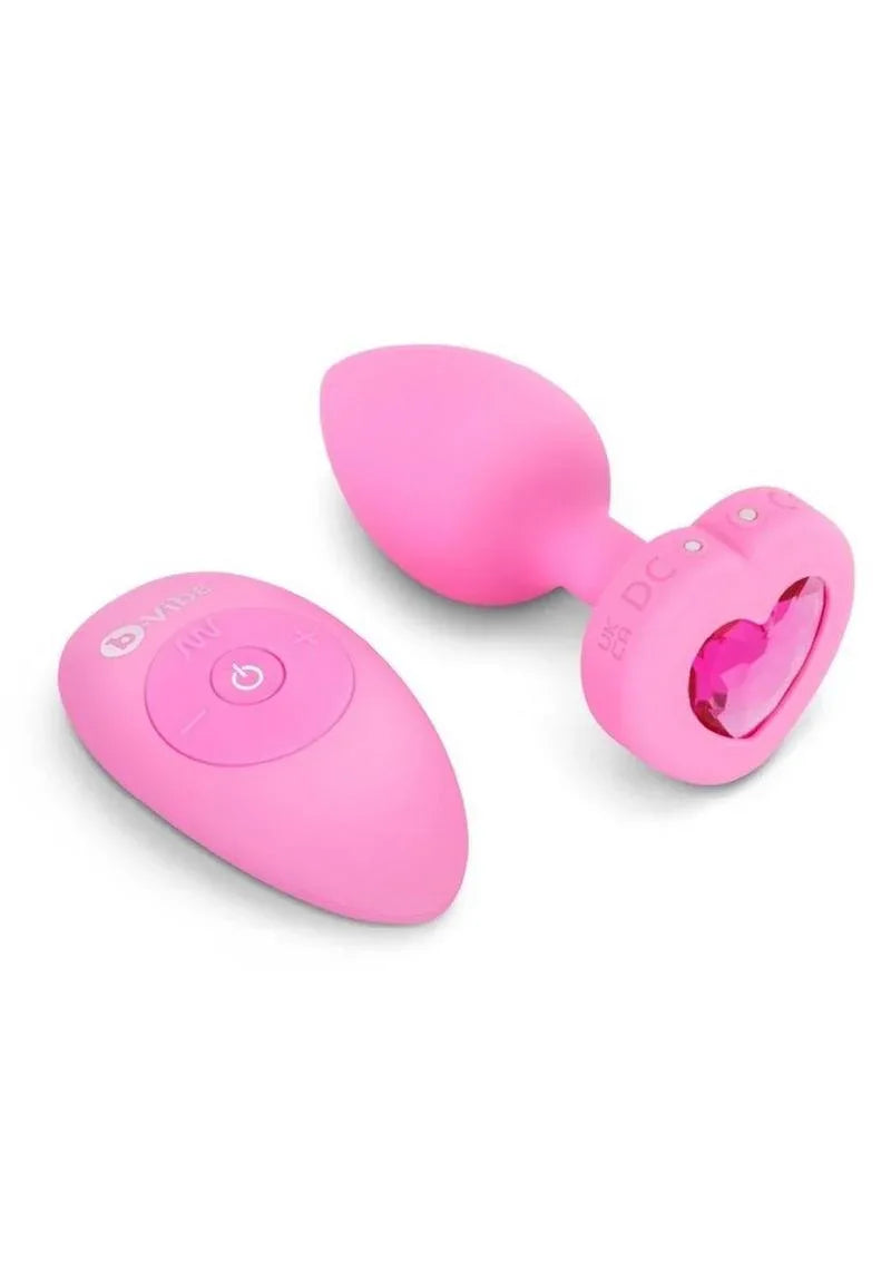 B-Vibe Vibrating Remote Control Heart Plug - Puppy's Aesthetics